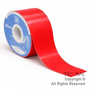 CINTA LISA 40 MM X 25 MTS ROJO